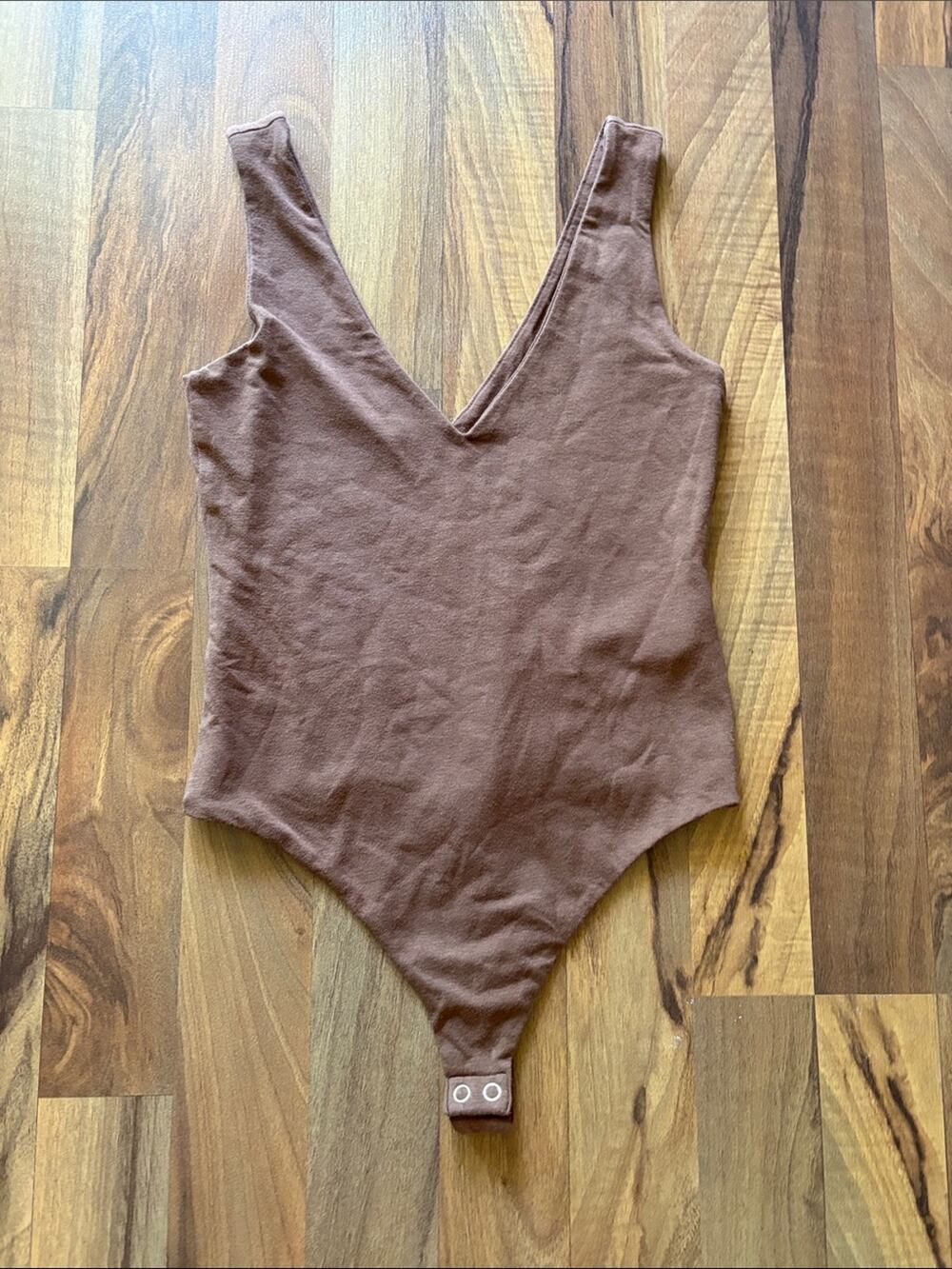 Banana Republic Mauve Brown V-Neck Bodysuit Size XXS